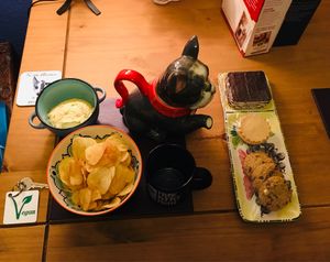 Lovely welcome snack  at The Cosy Vegan in Dunfermline