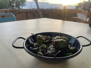 Pimientos de patron and nice place 😜  at Bistro Can Pa in Ibiza