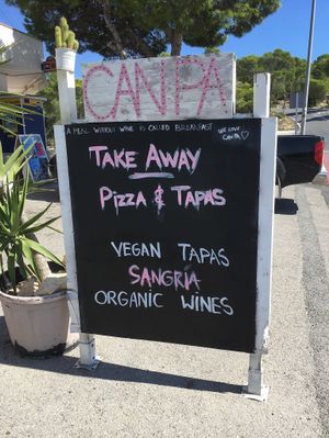 Streetside  at Bistro Can Pa in Ibiza