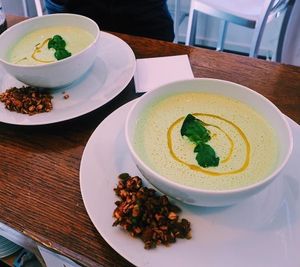 Raw vegan soup at Spiregarden in Kristiansand