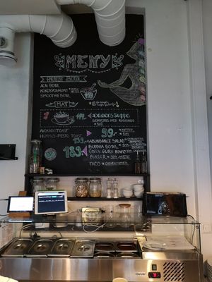 Menu at Spiregarden in Kristiansand