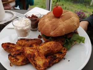 Burger at Spiregarden in Kristiansand