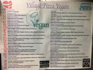 Menu  at Village Pizza in Ewell