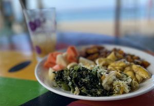 Breakfast platter  at Rasta Ade Refreshments in Negril