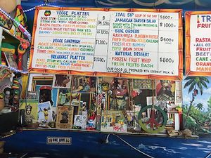 Menu at Rasta Ade Refreshments in Negril
