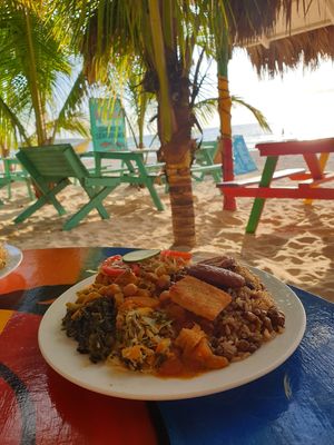 Mix Veggieplate at Rasta Ade Refreshments in Negril