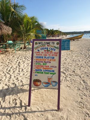 The Seven Mile Beach at Rasta Ade Refreshments in Negril
