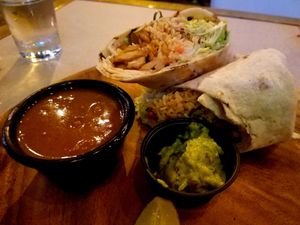 Vegan Chik'n Burrito at Crate in Miami