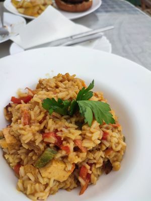 Nasi goreng with tofu and peanut sauce at El Sibarita in Lanzarote