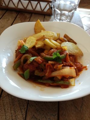 Tapa de albóndigas at El Sibarita in Lanzarote