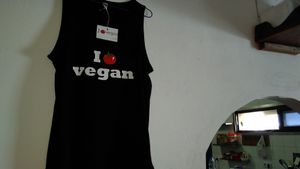 They sell vests and t-shirts! at El Sibarita in Lanzarote