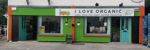 Shop front at I Love Organic in Maynooth