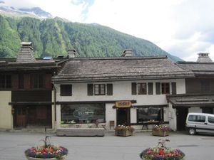 View of Tete a The from church opposite at Tete-A-The in Argentiere