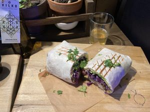 Tofu Wrap at Ridikas in Kaunas