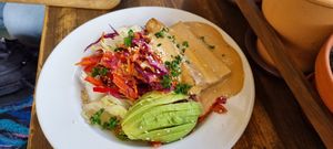Tofu salad at Ridikas in Kaunas