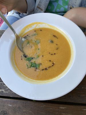 Creamy soup  at Ridikas in Kaunas