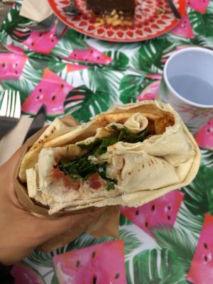 Really nice and affordable vegan wrap at Pickles in Lille