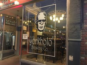 Outside at Yorkholo Brewing Company in Mansfield