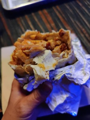 Best cauliflower burrito I've ever had! at Sister Bar in Albuquerque