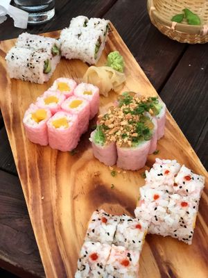 Vegan Rolls (with soy paper by request) at The Cultured Pearl in Rehoboth Beach