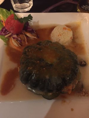 Stuffed local zucchini  at Amaro Vegetariano y Internacional in Merida