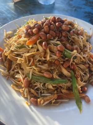 Great Large Portions Pad Thay   at Martini's Warung in Manggis