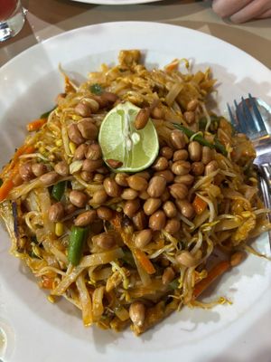 Tasty Pad Thai at Martini's Warung in Manggis