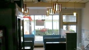 dining room at Angelo's Pizzeria in Wilkes-barre