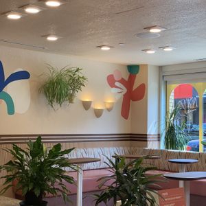 sitting area at Umaluma Dairy-Free Gelato in Vancouver