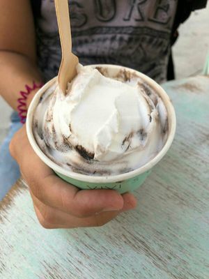 Vegan Stracciatella at Vivi's Creamery in Ibiza