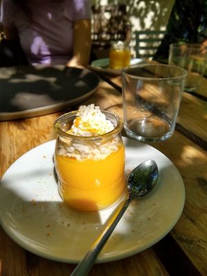 Orange cream at Esbioesfera in Cardedeu