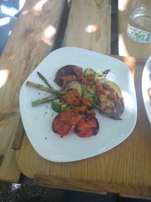 Grill vegetables at Esbioesfera in Cardedeu