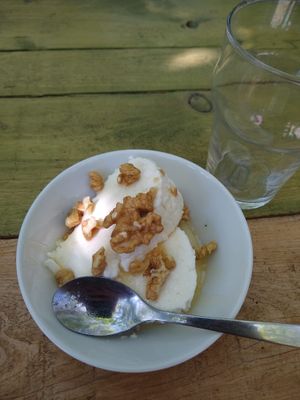 Mel i mató at Esbioesfera in Cardedeu