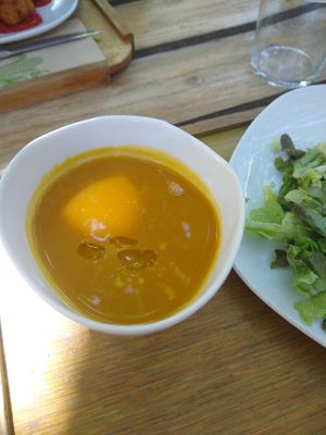 Pumpkin cream at Esbioesfera in Cardedeu