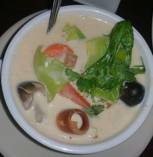 Vegetable Tom Kha at Thai Cottage in Webster