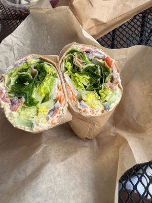 Hummus veggie wrap! at Lolo Kai Smoothies & Wraps in Galveston
