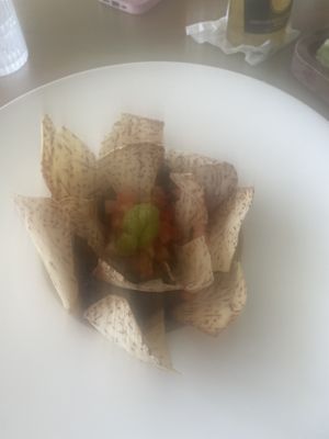 Black bean mash with chips  at Bili  in Vieques