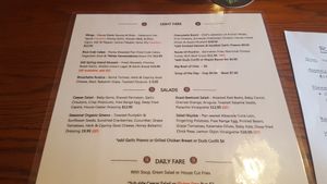 menu at Route 14 in Sooke