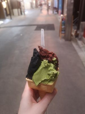 Ice cream at Premarché Gelateria in Kyoto