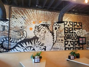 Inside mural at Pow Pow - H St NE in Washington