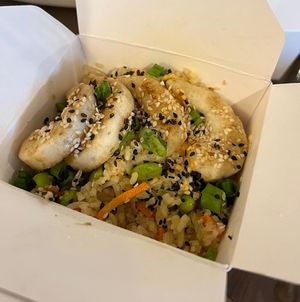 Grilled Plant-Based Shrimp Fried Rice (gluten free)  at Pow Pow - H St NE in Washington