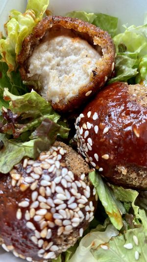 Fried cashew mozzarella croquettes   at Pow Pow - H St NE in Washington