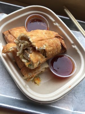 Giant egg roll at Pow Pow - H St NE in Washington