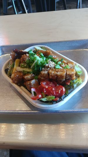 Almost too pretty to eat. The Generals Chicken; this is a small! at Pow Pow - H St NE in Washington