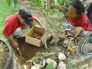 Turmaric Organic at Shiny Pearl Ubud Foundation Organic Garden in Tampaksiring