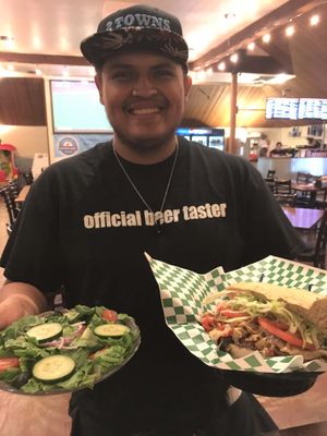 Mock Chicken Delight at Loggers Tap House in Roseburg