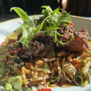 not much flavour and the cauliflower was just burnt. the fresh spring onion and chilli brings it up to a 4/10.   at Zapato Lounge in Northampton