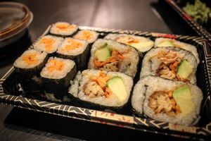 sushi menu at Amitabha in Prague