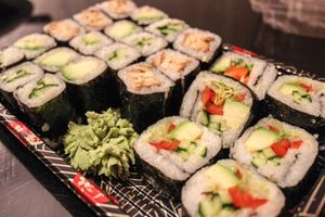 sushi menu at Amitabha in Prague