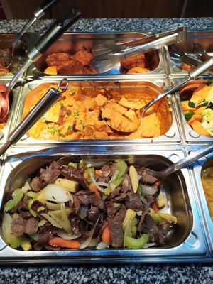 Yummy buffet at Amitabha in Prague